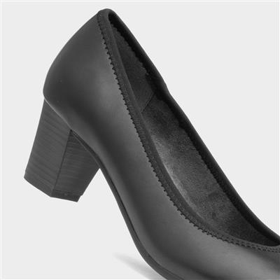 Womens Black Court Shoe
