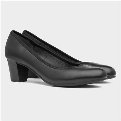 Womens Black Court Shoe