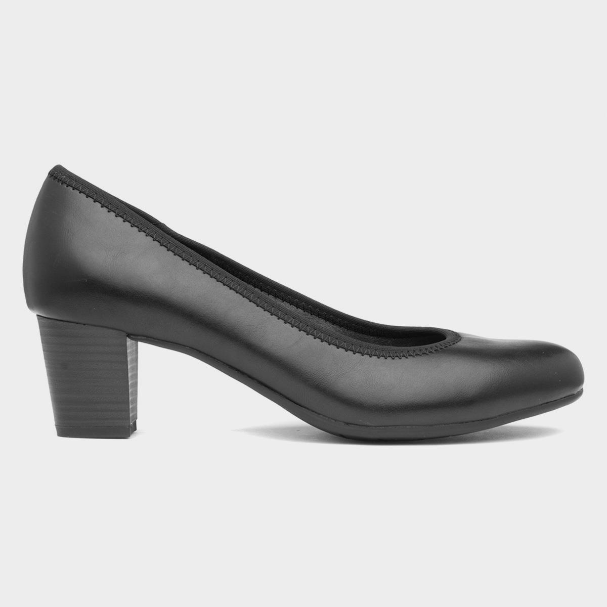 Womens Black Court Shoe