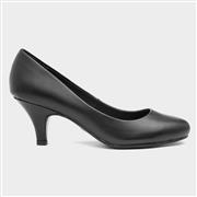 Lilley Viola Womens Black Slip On Court Shoe (Click For Details)