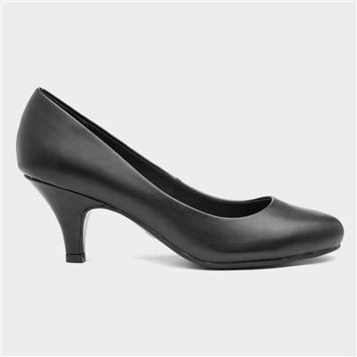 Viola Womens Black Slip On Court Shoe