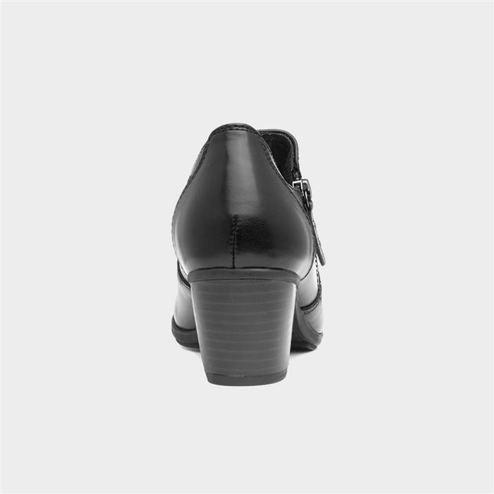 Womens Black Court Wide Fit Shoe