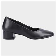 Hush Puppies Alina Womens Black Leather Shoe (Click For Details)