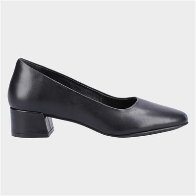 Alina Womens Black Leather Shoe