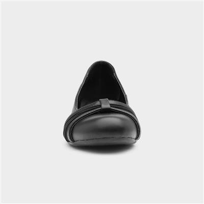 Valerie Womens Black Court Shoe