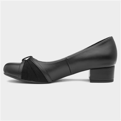 Valerie Womens Black Court Shoe