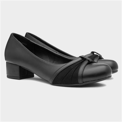 Valerie Womens Black Court Shoe