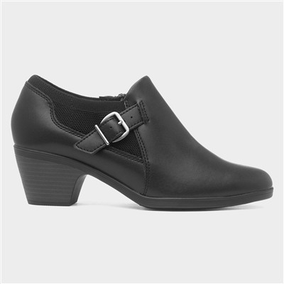 Emily 2 Darcey Womens Black Leather Shoe