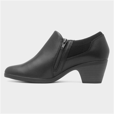 Emily 2 Darcey Womens Black Leather Shoe