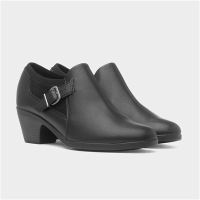 Emily 2 Darcey Womens Black Leather Shoe