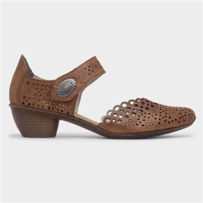 Mainz Antistress Womens Tan Leather Shoe
