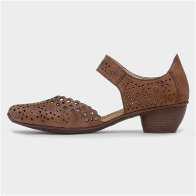 Mainz Antistress Womens Tan Leather Shoe