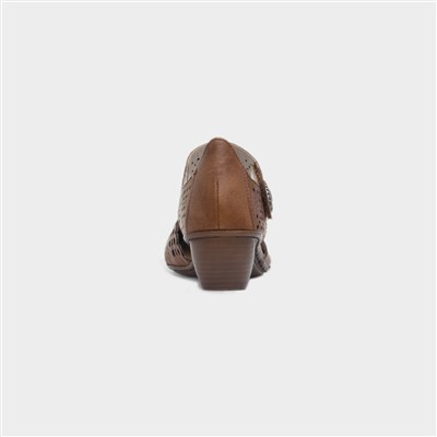 Mainz Antistress Womens Tan Leather Shoe