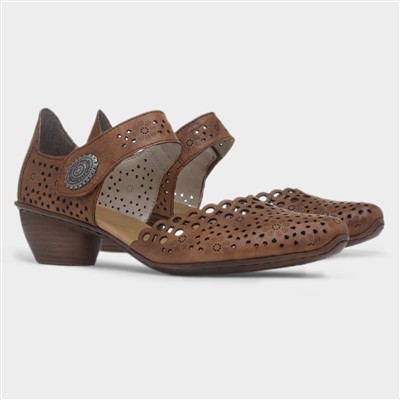 Mainz Antistress Womens Tan Leather Shoe