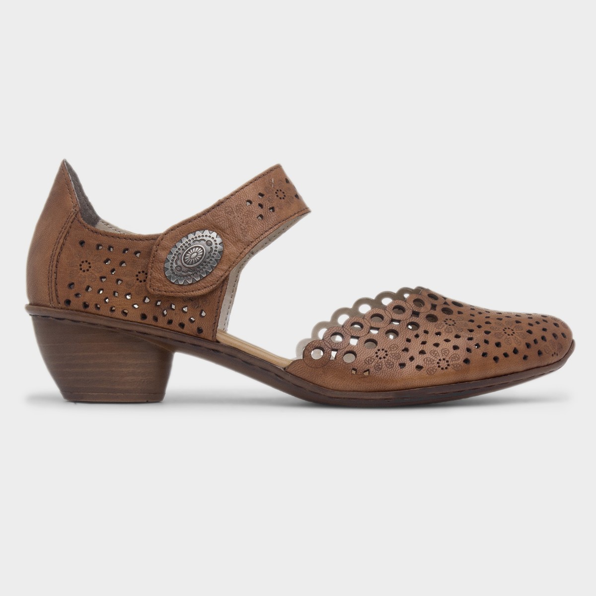 Mainz Antistress Womens Tan Leather Shoe