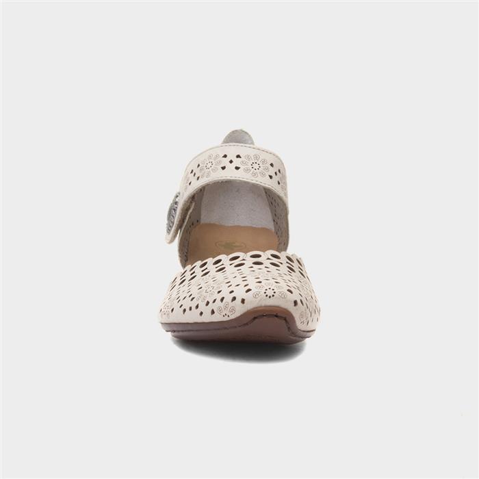 Mainz Antistress Womens Beige Leather Shoe