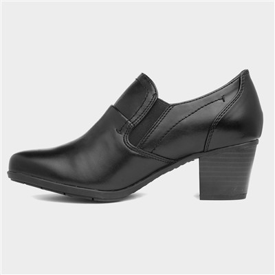Sian Womens Black Court Shoe