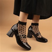 Lilley Womens Black Patent Buckle Court Shoe (Click For Details)