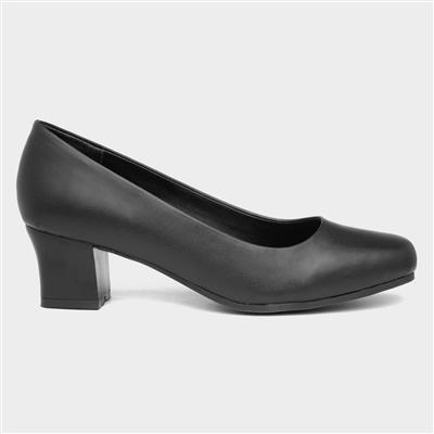 Venus Womens Black Court Shoe