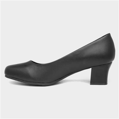 Venus Womens Black Court Shoe