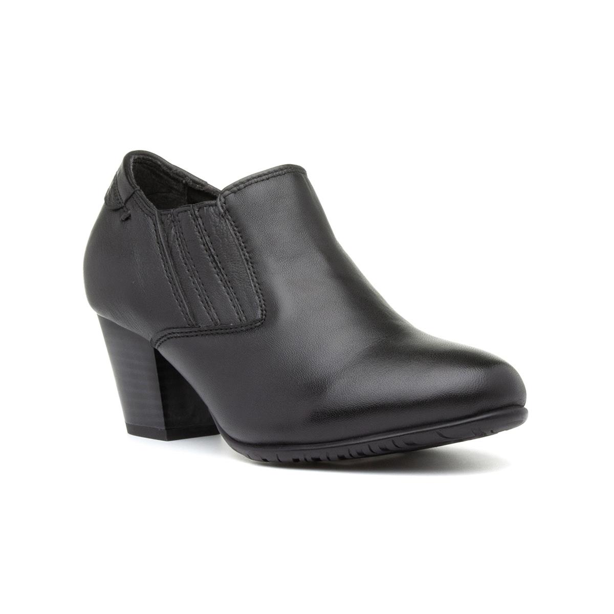 Comfort Plus Lucia Womens Black Leather Shoe-14041 | Shoe Zone