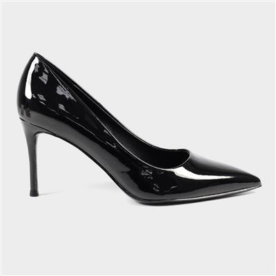 Moscow Womens Black Court Shoe