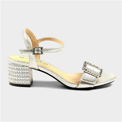 Trixabel Womens Metallic Silver Sandals