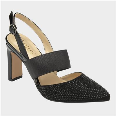 Joie Womens Black Diamante Heeled Shoe