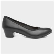Soft Line Liz Womens Black Wide Fit Court Shoe (Click For Details)