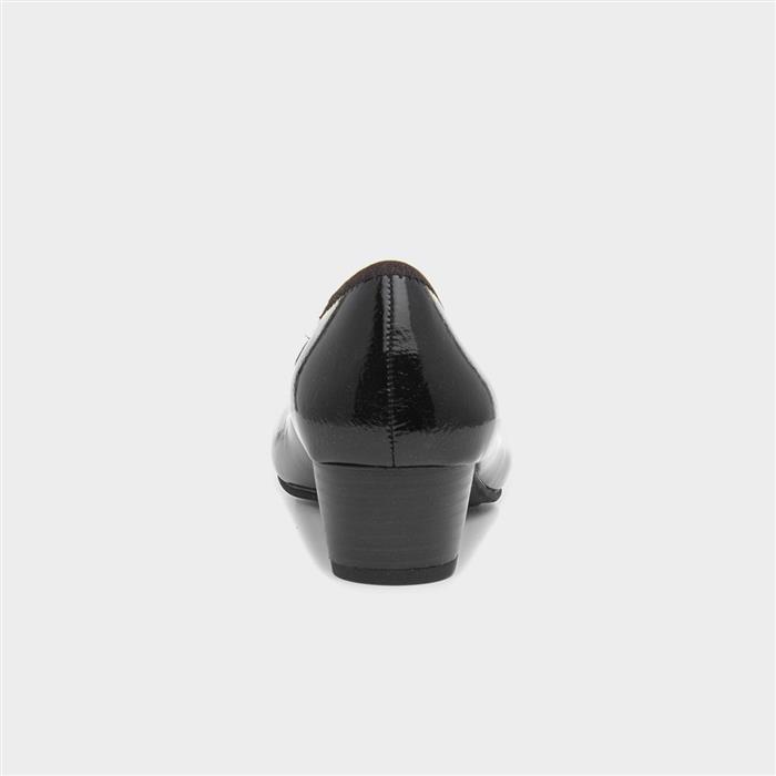 Liz Womens Black Wide Fit Court Shoes