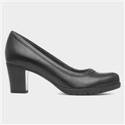 Soft Line Betty Womens Black Wide Fit Court Shoe (Click For Details)