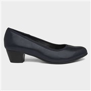 Soft Line Liz Womens Navy Wide Fit Court Shoes (Click For Details)