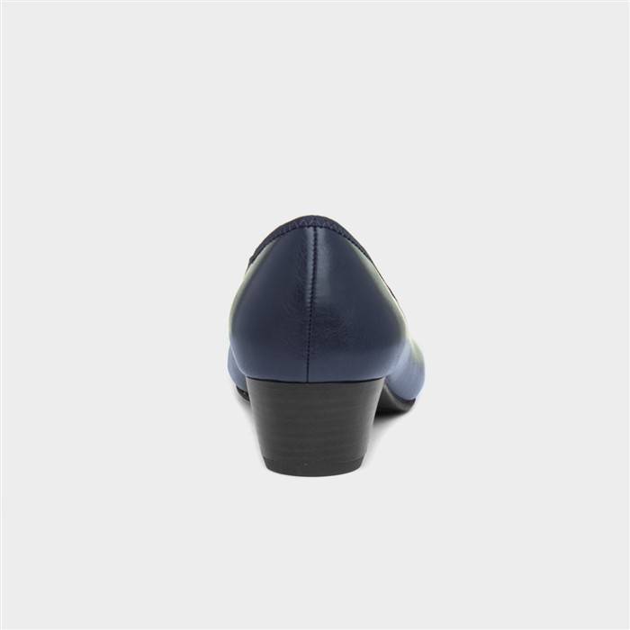 Liz Womens Navy Wide Fit Court Shoes