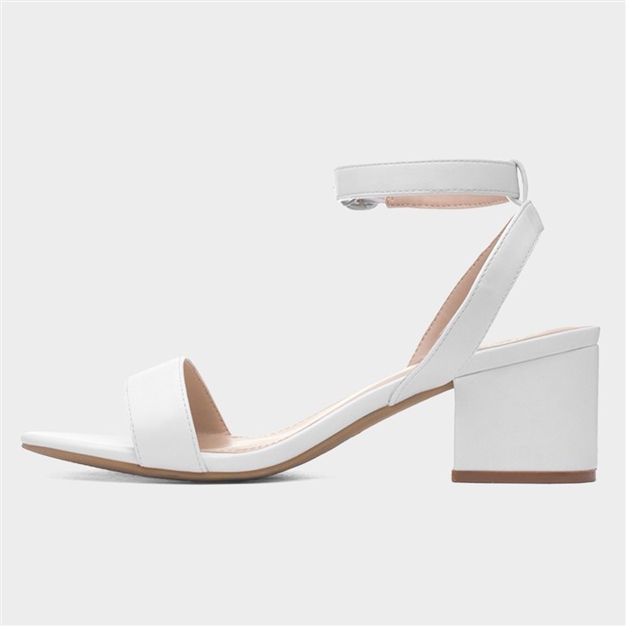 Womens White Wide Fit Sandal