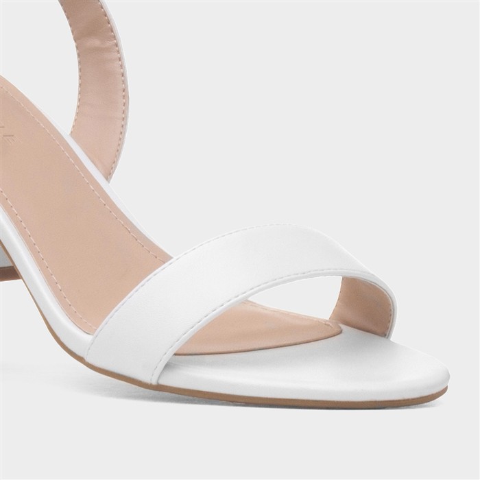 Womens White Wide Fit Sandal