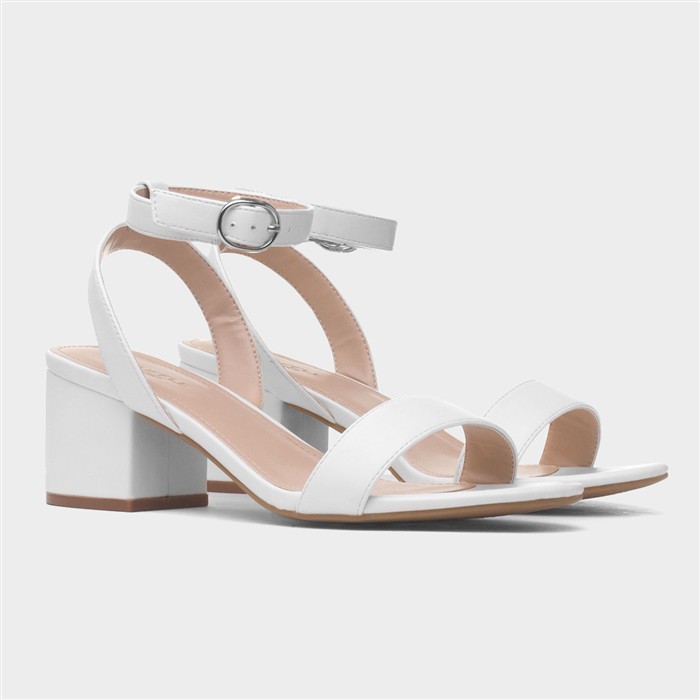 Womens White Wide Fit Sandal