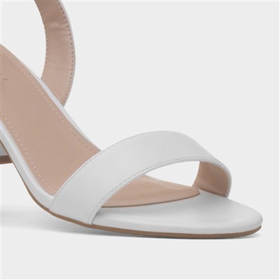 Lillie Womens White Sandal