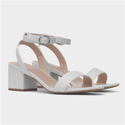 Lillie Womens White Sandal