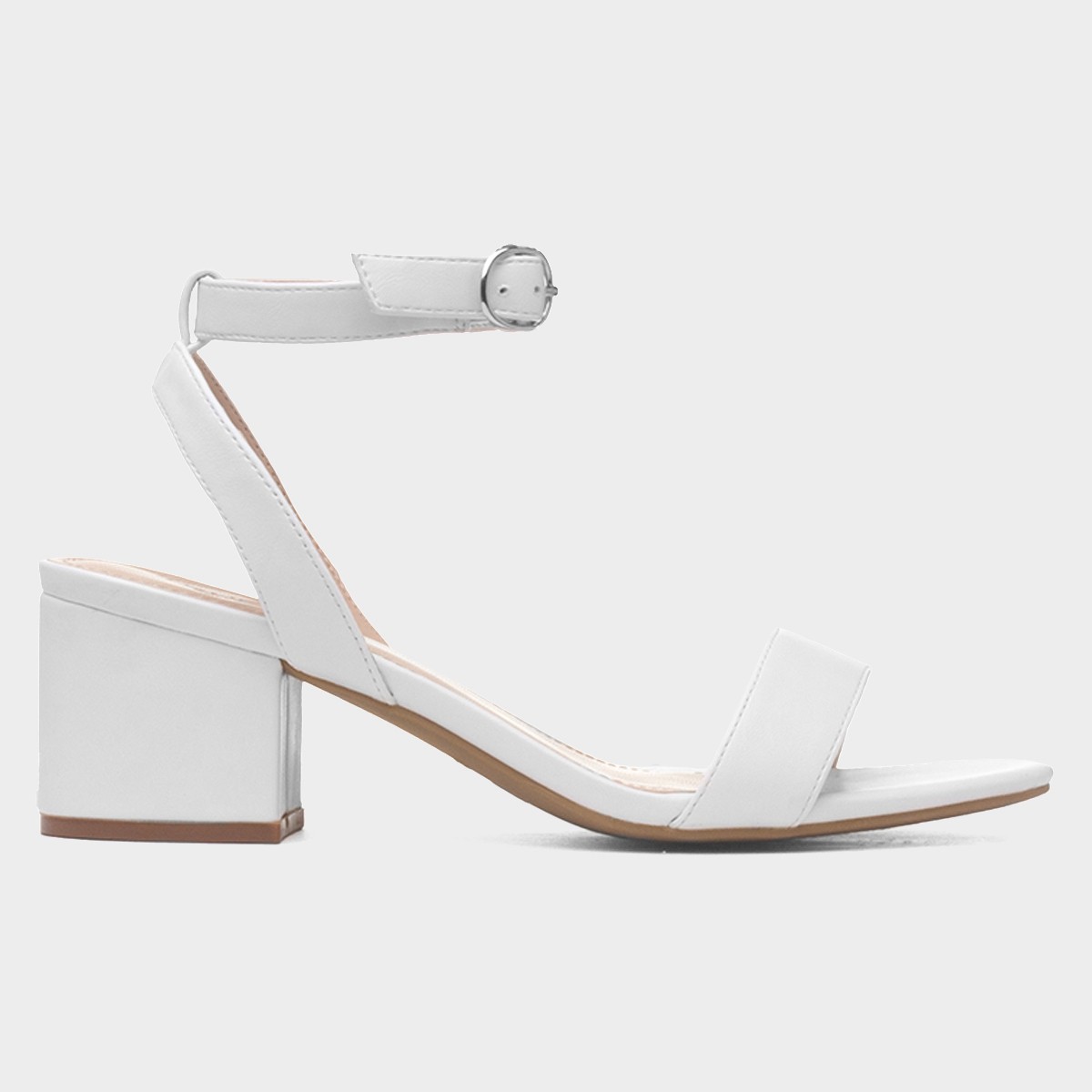 Womens White Wide Fit Sandal