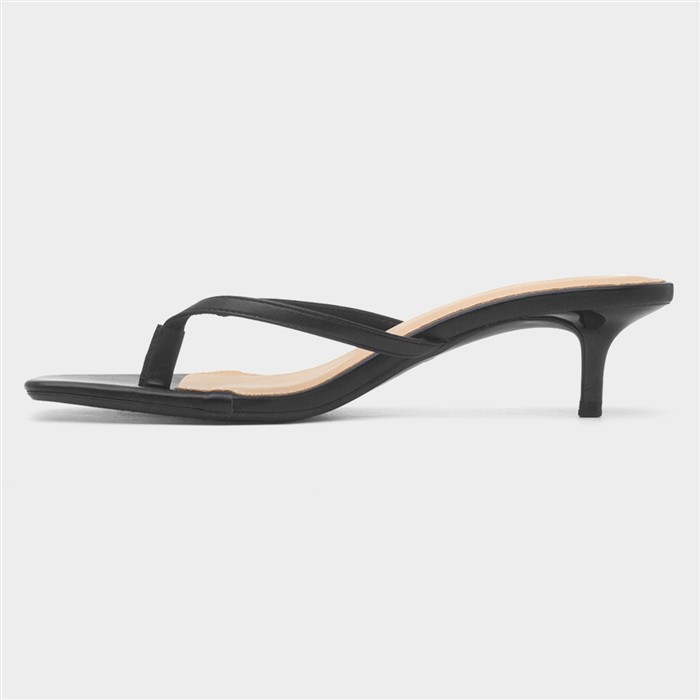 Dua Women's Black Heeled Sandal