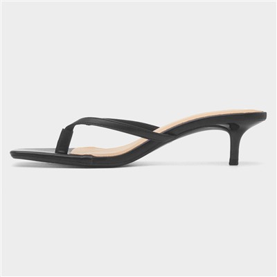 Dua Women's Black Heeled Sandal