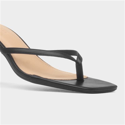 Dua Women's Black Heeled Sandal