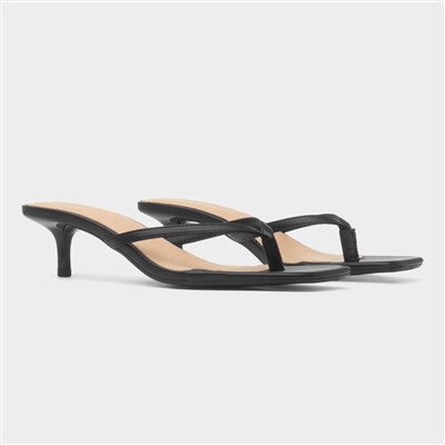 Dua Women's Black Heeled Sandal