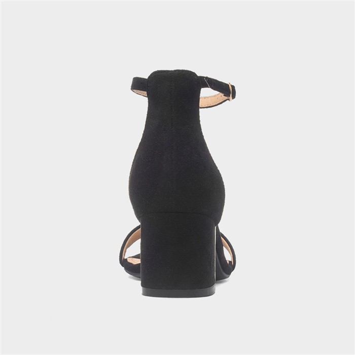 Halla Womens Black Block Heels
