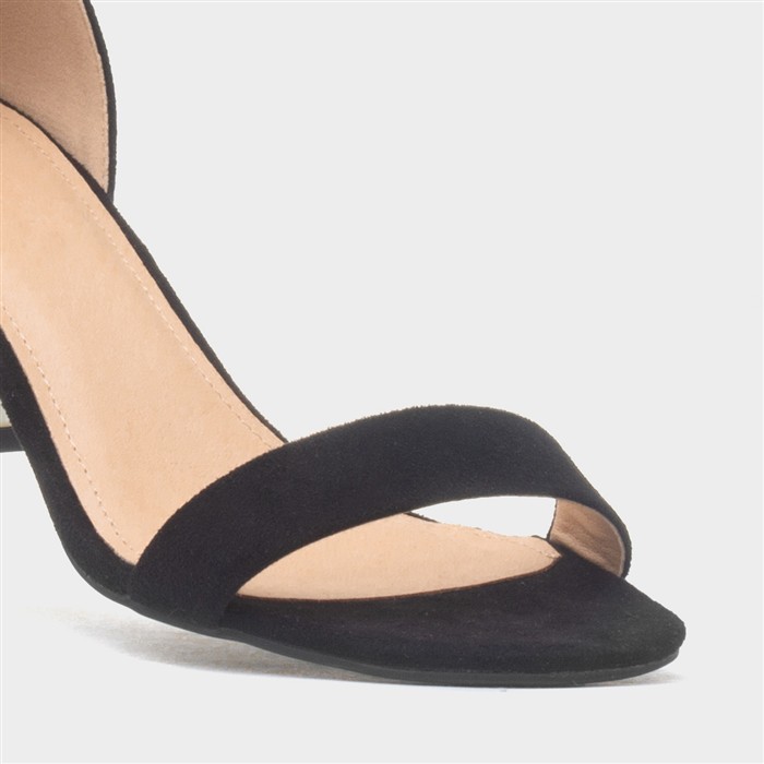 Halla Womens Black Block Heels