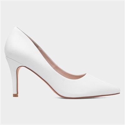 Miranda Womens White Heels