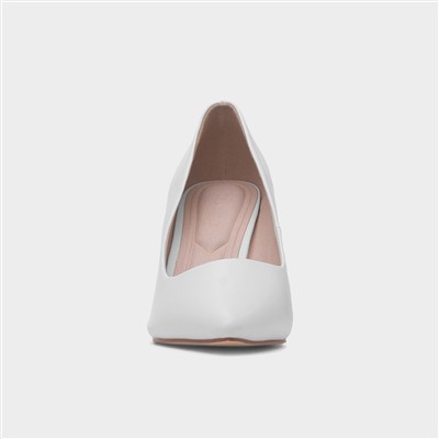 Miranda Womens White Heels
