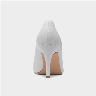 Miranda Womens White Heels
