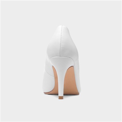 Miranda Womens White Heels
