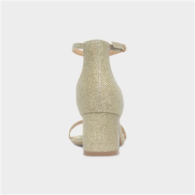 Halla Womens Gold Sandal